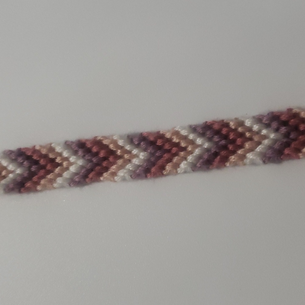 Handmade made Chevron pattern braclet - Picture 4 of 10